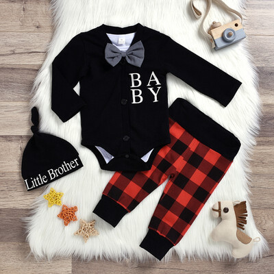 Baby Set 3-24M Toddler Baby Boy Clothes Autumn Gentleman Clothes Set Bow Tie Letter Print Romper JumpsuitTrousersHat 3Pcs Suit 
Baby Set 3-24M Toddler Baby Boy Clothes Autumn Gentleman Clothes Set Bow Tie Letter Print Romper JumpsuitTrousersHat 3Pcs Suit