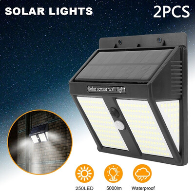 12PCS 250 LED Solar Lights Outdoor Super Bright Motion Sensor Security Lights
12PCS 250 LED Solar Lights Outdoor Super Bright Motion Sensor Security Lights