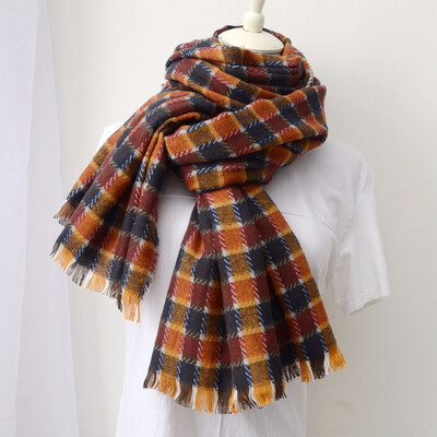 Guttavalli Women New Fresh Plaids Sides Fringes Long Shawl Female Striped Geometric Wrap Winter Chevron Cashmere Warm Scarves
Guttavalli Women New Fresh Plaids Sides Fringes Long Shawl Female Striped Geometric Wrap Winter Chevron Cashmere Warm Scarves