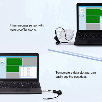 PCsensor USB Thermometer Temperature Sensor Data Logger Recorder for PC Laptop White
PCsensor USB Thermometer Temperature Sensor Data Logger Recorder for PC Laptop White