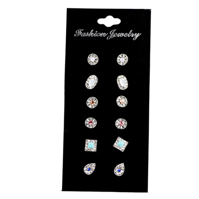 Cute 6 Pairs New Retro Alloy Diamond Diamond Geometry Earrings Combination Card Set
Cute 6 Pairs New Retro Alloy Diamond Diamond Geometry Earrings Combination Card Set