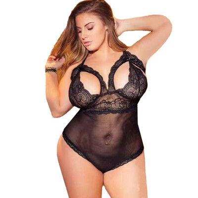 Plus Size Sexy Lingerie Onesies Sexy Perspective Lace Lingerie Nightclub Clothing Couples Fun Onesies Lenceria mujer
Plus Size Sexy Lingerie Onesies Sexy Perspective Lace Lingerie Nightclub Clothing Couples Fun Onesies Lenceria mujer