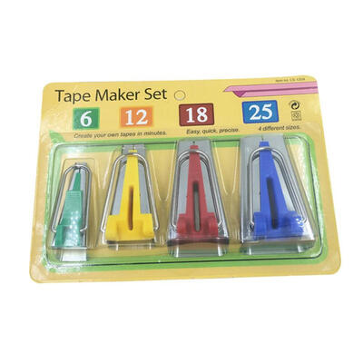 6mm 12mm 18mm 25mm 1 Set4pcs Fabric Clover Bias Tape Maker Binding Tool Set Machine Tool Sewing Quilting Hemming Sewing Tools
6mm 12mm 18mm 25mm 1 Set4pcs Fabric Clover Bias Tape Maker Binding Tool Set Machine Tool Sewing Quilting Hemming Sewing Tools