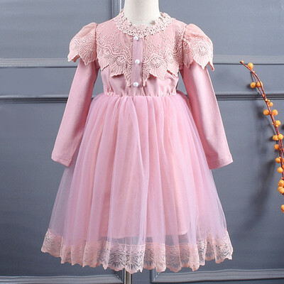 Princess Dress Autumn Casual Baby Girls Lace Design Long Sleeve Patchwork Mesh Dress Kids Toddler Pageant Sundress
Princess Dress Autumn Casual Baby Girls Lace Design Long Sleeve Patchwork Mesh Dress Kids Toddler Pageant Sundress