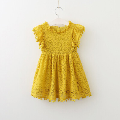 2018 Summer Girls Lace Dress For Kids Clothes Fashion Tassel Dresses Princess Children Hollowed Out Lace Ball Flying Sleeves Y6
2018 Summer Girls Lace Dress For Kids Clothes Fashion Tassel Dresses Princess Children Hollowed Out Lace Ball Flying Sleeves Y6