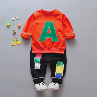 2019 Spring Autumn Children Sportswear Set Baby Girls Boy Adorable Cartoon Alphabet Print Tops Blouse Trousers Sport Outfits Clo
2019 Spring Autumn Children Sportswear Set Baby Girls Boy Adorable Cartoon Alphabet Print Tops Blouse Trousers Sport Outfits Clo