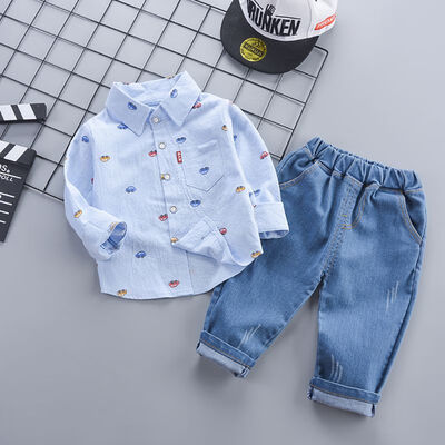Baby Boy Clothes Cartoon Car Print Children Set Novel Popular Shirt Jeans Soft 2pcs Boy Set 0-4T Cute Toddler Boy Clothes
Baby Boy Clothes Cartoon Car Print Children Set Novel Popular Shirt Jeans Soft 2pcs Boy Set 0-4T Cute Toddler Boy Clothes