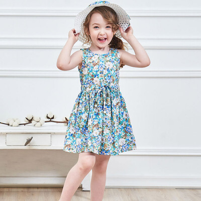 Cute Children Summer Girls Round Collar Cute Cartoon Floral Print Sleeveless Sweet Princess DressHat 1-7Y Toddler Girl Clothes
Cute Children Summer Girls Round Collar Cute Cartoon Floral Print Sleeveless Sweet Princess DressHat 1-7Y Toddler Girl Clothes