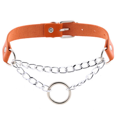 Women Men Punk Exaggerated Handmade Chain Choker Necklace O Round Metal Leather Collar Bondage Harness Necklace
Women Men Punk Exaggerated Handmade Chain Choker Necklace O Round Metal Leather Collar Bondage Harness Necklace