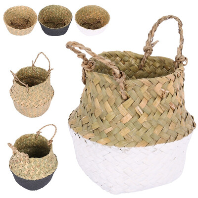Foldable Seagrass Knit Storage Basket Hanging Decorative Garden Flower Pot Laundry Toys Big Belly Basket
Foldable Seagrass Knit Storage Basket Hanging Decorative Garden Flower Pot Laundry Toys Big Belly Basket
