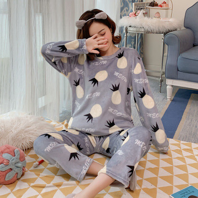 Women Pajamas Set Autumn Winter Kawaii Cartoon Printed Nightgown Cute Sleepwear Casual Homewear Female Nightwear
Women Pajamas Set Autumn Winter Kawaii Cartoon Printed Nightgown Cute Sleepwear Casual Homewear Female Nightwear