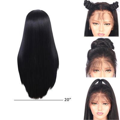 Gobestart Lace Front Wigs Black Wig Synthetic Wigs Natural Long Straight Hair For Women A
Gobestart Lace Front Wigs Black Wig Synthetic Wigs Natural Long Straight Hair For Women A