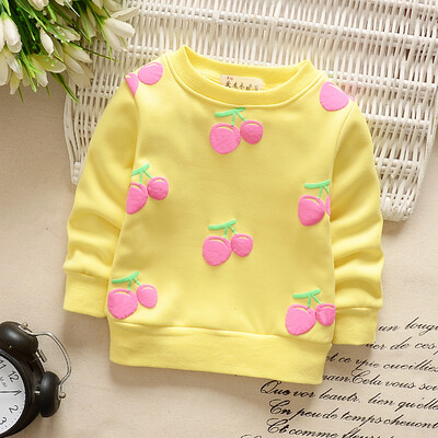 2019 Baby Girls Sweatshirts Autumn Winter Thicken Warm Children Hoodies Toddler Cherry Printed Long Sleeve Kids T-shirt Clothes 
2019 Baby Girls Sweatshirts Autumn Winter Thicken Warm Children Hoodies Toddler Cherry Printed Long Sleeve Kids T-shirt Clothes