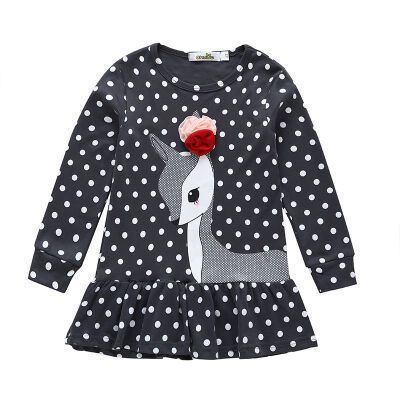 Spring Girls Dress Dot Cartoon Long Sleeve Kids Dress For Girls Outdoor Sports Causal Baby Girls Dress Children Clothing
Spring Girls Dress Dot Cartoon Long Sleeve Kids Dress For Girls Outdoor Sports Causal Baby Girls Dress Children Clothing