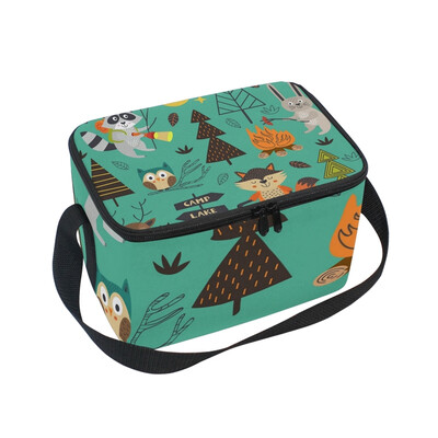 ALAZA Lunch Box Insulated Lunch Bag Large Cooler Animals In The Forest Tote Bag
ALAZA Lunch Box Insulated Lunch Bag Large Cooler Animals In The Forest Tote Bag