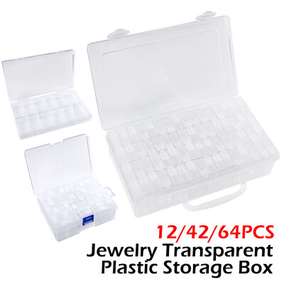 64 Slots Transparent Diamond Embroidery Storage Box Plastic Jewelry Drill Storage Box Gift Diamond Painting Tool
64 Slots Transparent Diamond Embroidery Storage Box Plastic Jewelry Drill Storage Box Gift Diamond Painting Tool