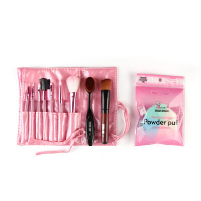 Pro 9 PCS Makeup Brushes Set Tools Make Up Toiletry Kit Wool Puff Foundation Powder Case Cosmetic Foundation Brushes
Pro 9 PCS Makeup Brushes Set Tools Make Up Toiletry Kit Wool Puff Foundation Powder Case Cosmetic Foundation Brushes