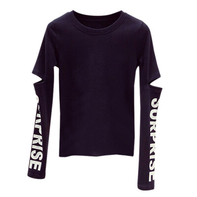 Women Loose Round Collar Summer Hollow Letter Print Loose Long Sleeve Casual Simple Wild T-Shirt
Women Loose Round Collar Summer Hollow Letter Print Loose Long Sleeve Casual Simple Wild T-Shirt