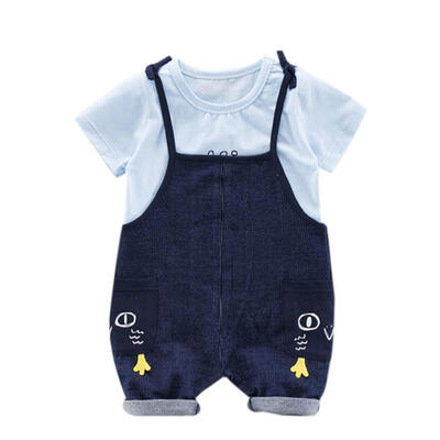 Baby Clothes Summer Baby Boys Girls Short Sleeve Letter Print Tops Blouse T-shirtSuspender Pants Children Casual Outfits Sets
Baby Clothes Summer Baby Boys Girls Short Sleeve Letter Print Tops Blouse T-shirtSuspender Pants Children Casual Outfits Sets