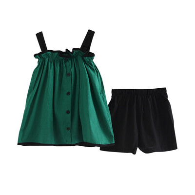 Summer Baby Girls Casual Sleeveless Solid Print Strap T-shirt TopsShorts Suits Costume Set
Summer Baby Girls Casual Sleeveless Solid Print Strap T-shirt TopsShorts Suits Costume Set