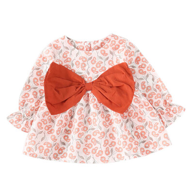 Autumn Baby Girls Dress Floral Pattern Long Sleeve Dress With Big Bow Design Kids Clothes Cute Toddler Pageant Sundress Fashion
Autumn Baby Girls Dress Floral Pattern Long Sleeve Dress With Big Bow Design Kids Clothes Cute Toddler Pageant Sundress Fashion