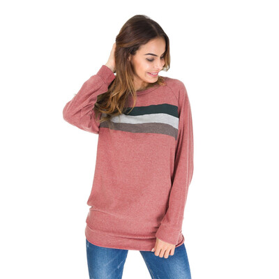 Womens Cotton Striped Knitted Long Sleeve Loose Casual Pullover Tunic Sweatshirt T-Shirt Tops
Womens Cotton Striped Knitted Long Sleeve Loose Casual Pullover Tunic Sweatshirt T-Shirt Tops
