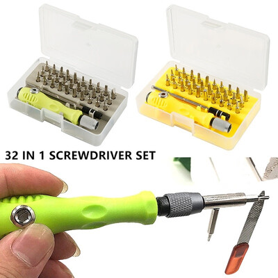 32 in 1 Screwdriver Set Precision Magnetic Screwdriver Accessory Kit with Adjustable Pole & Anti-Slip Handle Work Repair Tool
32 in 1 Screwdriver Set Precision Magnetic Screwdriver Accessory Kit with Adjustable Pole & Anti-Slip Handle Work Repair Tool