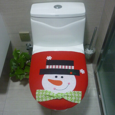 Siaonvr Christmas Decoration Christmas Snowman Lid Single Toilet Cover