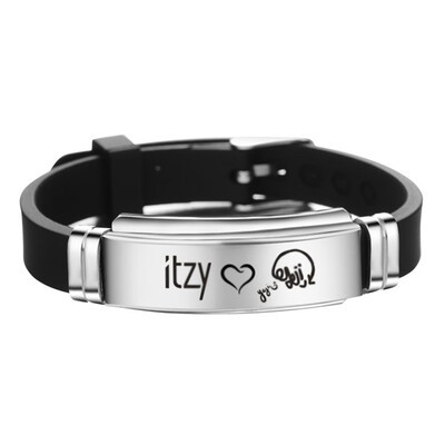 KPOP ITZY Personalized Signature Lettering Adjustment Strap Stainless Steel Silicone Bracelet
KPOP ITZY Personalized Signature Lettering Adjustment Strap Stainless Steel Silicone Bracelet