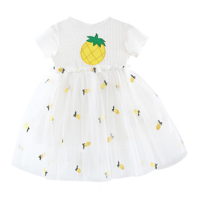 Summer Girls Casual Dress Pineapple Pattern Short Sleeve Dress Cotton Kids Toddler Mesh Sundress
Summer Girls Casual Dress Pineapple Pattern Short Sleeve Dress Cotton Kids Toddler Mesh Sundress