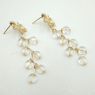 Korean Fashion Sweety Crystal Flower Earrings Statement Jewelry Temperament Drop Earrings
Korean Fashion Sweety Crystal Flower Earrings Statement Jewelry Temperament Drop Earrings