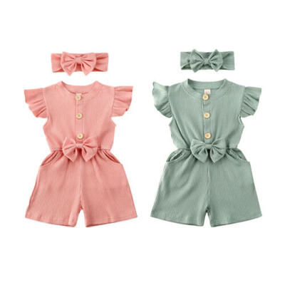 UK Summer Kids Baby Girl Clothes Ruffle Bowknot Romper Jumpsuit Headband Outfit
UK Summer Kids Baby Girl Clothes Ruffle Bowknot Romper Jumpsuit Headband Outfit