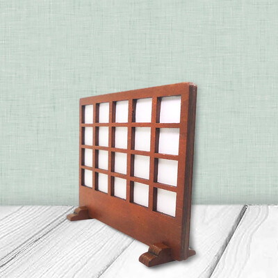 YIWULA112 Ra tio Wooden Doll House Mini Wooden Furniture Screen