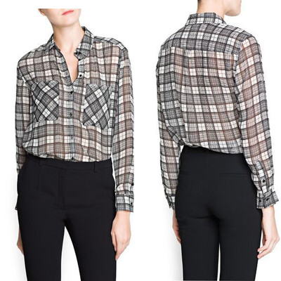 Womens Lattice Plaid Blouse Lapel Long Sleeve Chiffon Pocket Shirt Button Tops Free Shipping & Drop Shipping
Womens Lattice Plaid Blouse Lapel Long Sleeve Chiffon Pocket Shirt Button Tops Free Shipping & Drop Shipping