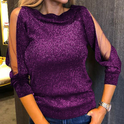 New Fashion Women Mesh Sheer T Shirt Womens Autumn Fashion Sexy Top Long-sleeved Splicing Mesh Perspective Female Blusas
New Fashion Women Mesh Sheer T Shirt Womens Autumn Fashion Sexy Top Long-sleeved Splicing Mesh Perspective Female Blusas