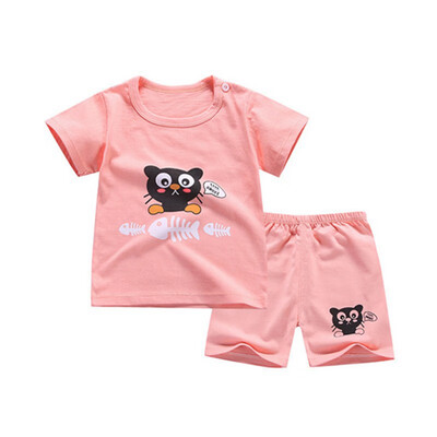 Baby Boys Girls Summer Clothes Sets Short Sleeve Cartoon Print Tops Blouse T-shirtShorts Casual Outfits Sets
Baby Boys Girls Summer Clothes Sets Short Sleeve Cartoon Print Tops Blouse T-shirtShorts Casual Outfits Sets
