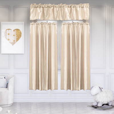Toponeto 3Pcs Pure Color Kitchen Home Curtain With Swag Tier Window Curtain Set
Toponeto 3Pcs Pure Color Kitchen Home Curtain With Swag Tier Window Curtain Set