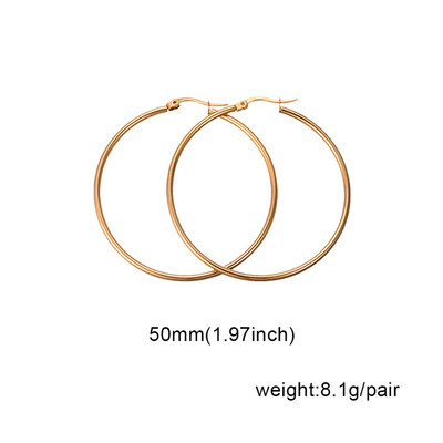 guangxichuangshengxinfu 1 Pair Sexy Women Stainless Steel Smooth Big Large Hoop Earrings Jewelry
guangxichuangshengxinfu 1 Pair Sexy Women Stainless Steel Smooth Big Large Hoop Earrings Jewelry