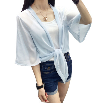 Small shawl female hot summer new chiffon sunscreen ultra-thin short paragraph womens long sleeve chiffon cardigan
Small shawl female hot summer new chiffon sunscreen ultra-thin short paragraph womens long sleeve chiffon cardigan