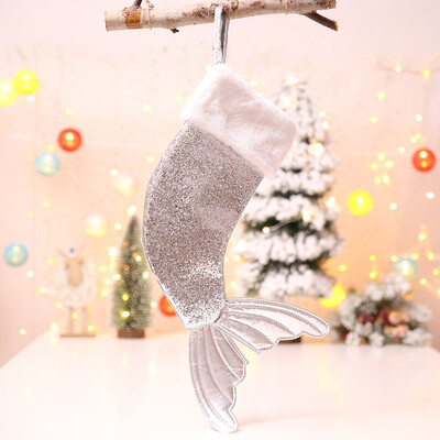 Toponeto Christmas stockings fish tail gift bags Christmas tree pendants Christmas orn 
Toponeto Christmas stockings fish tail gift bags Christmas tree pendants Christmas orn