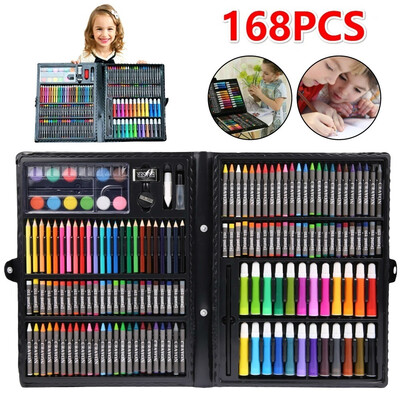Professional 168pcs Drawing Tool Kit Painting Brush Art Marker Set Water Color Pen Kids Gift
Professional 168pcs Drawing Tool Kit Painting Brush Art Marker Set Water Color Pen Kids Gift