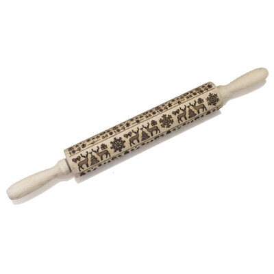 Christmas Wooden Rolling Pins Reindeer Engraved Embossing Decorative Rolling Pin For DIY Cookies Cake Fondant
Christmas Wooden Rolling Pins Reindeer Engraved Embossing Decorative Rolling Pin For DIY Cookies Cake Fondant