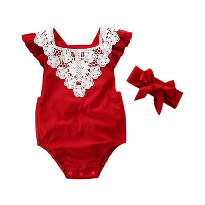 Newborn Baby Girls Clothes Sleeveless Lace Rround Neck BodysuitBow Headband 2pc Cotton Kids Toddler Cute Outfits
Newborn Baby Girls Clothes Sleeveless Lace Rround Neck BodysuitBow Headband 2pc Cotton Kids Toddler Cute Outfits