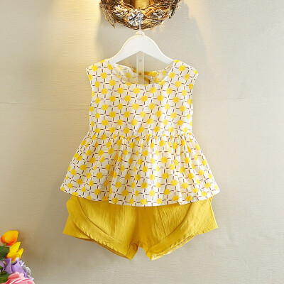 Kids Cute Sleeveless Clothes Summer Children Baby Girls Casual Floral Pattern Sleeveless Tops VestShorts Suits Costume Set
Kids Cute Sleeveless Clothes Summer Children Baby Girls Casual Floral Pattern Sleeveless Tops VestShorts Suits Costume Set