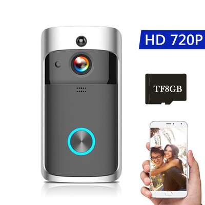 WiFi Smart Wireless Security DoorBell Smart HD 720P Visual Intercom Recording Video Door Phone Remote Home Monitoring Night Vision
WiFi Smart Wireless Security DoorBell Smart HD 720P Visual Intercom Recording Video Door Phone Remote Home Monitoring Night Vision