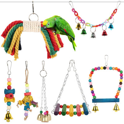 7Pcsset Colorful Parrots Pet Bird Hanging Bell Tearing Toys Parrot Chew Toy Bird Chewing Toy
7Pcsset Colorful Parrots Pet Bird Hanging Bell Tearing Toys Parrot Chew Toy Bird Chewing Toy
