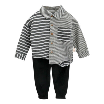 Fashion Autumn Children Baby Boys Casual Long Sleeve Stripe Print Patchwork Design Shirt TopsPants Trouser Set
Fashion Autumn Children Baby Boys Casual Long Sleeve Stripe Print Patchwork Design Shirt TopsPants Trouser Set