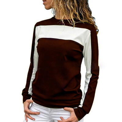 Round Neck Sportswear T-Shirt Female Fashion Stitching Design Color Eild Long-Sleeved Autumn New Comfortable Ocean Is Not Stuffy
Round Neck Sportswear T-Shirt Female Fashion Stitching Design Color Eild Long-Sleeved Autumn New Comfortable Ocean Is Not Stuffy