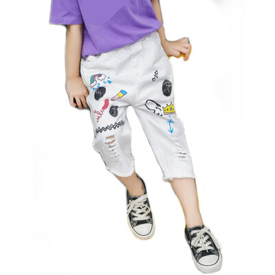 Baby Jeans Newborn Girls Cartoon Print Ripped Short Pants Baby Denim Shorts Stretch Trousers Kids Casual Children Clothing
Baby Jeans Newborn Girls Cartoon Print Ripped Short Pants Baby Denim Shorts Stretch Trousers Kids Casual Children Clothing