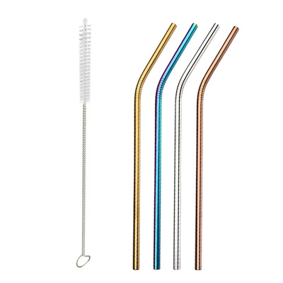 Useful Reusable 304 Stainless Steel Straw Milk Tea Straws with Brush Party Drinking Accessories
Useful Reusable 304 Stainless Steel Straw Milk Tea Straws with Brush Party Drinking Accessories